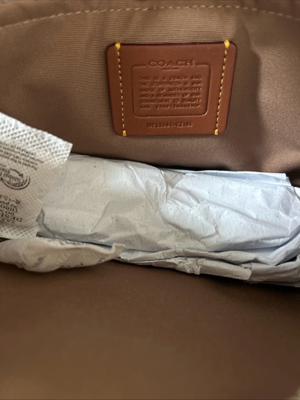 NWT Coach Jamie Camera Bag Siganture Canvas With Stripe CZ185 Sand/Taupe Stripe - Picture 11 of 13